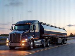 Fuel truck delivering bulk order